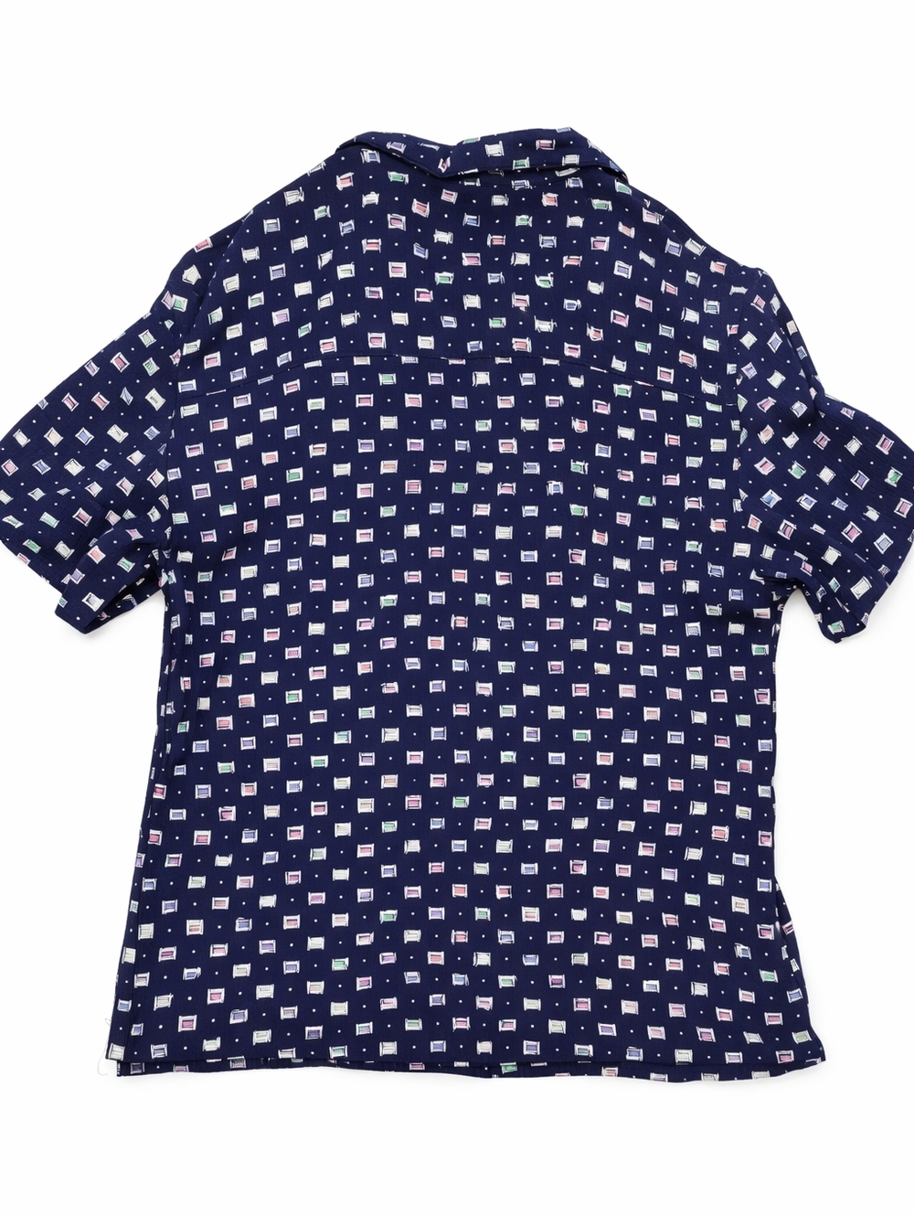 Vtg Talbots Women’s Button-Up Blouse Small Abstract Texture - Picture 6 of 10